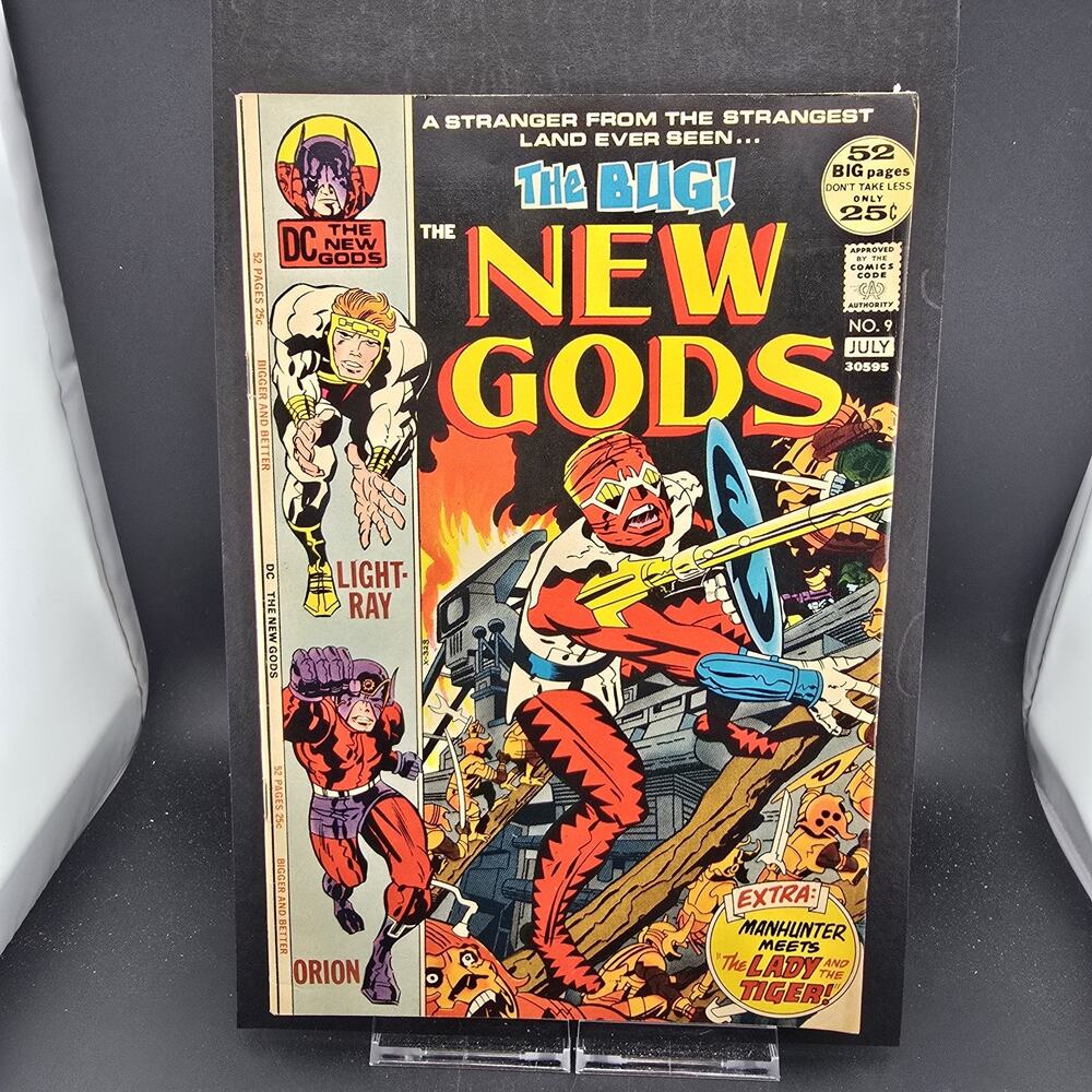 New Gods 9 1972 DC Comic Jack Kirby 1st Appearance Forager Bug FN/VF 7.0 Raw